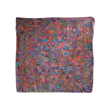 Load image into Gallery viewer, Handmade Reversible Batik Quilt Blanket / Throw - TR0043 - 87&quot;x87&quot;