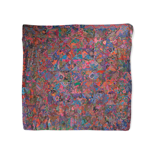 Handmade Reversible Batik Quilt Blanket / Throw - TR0043 - 87
