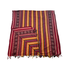 Load image into Gallery viewer, Ikat Blanket Throw, Multi-Color from Toraja, Indonesia