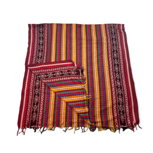 Ikat Blanket Throw, Multi-Color from Toraja, Indonesia