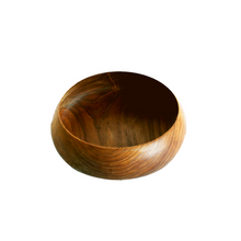 Load image into Gallery viewer, Teak wood bowl handmade in Indonesia medium size 9.5&quot; x 2.75&quot;