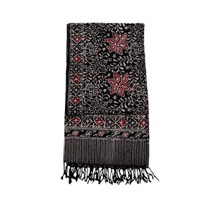 Handmade Batik Scarf - Cotton Fabric - Star