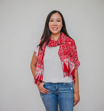 Load image into Gallery viewer, Batik Scarf - Cotton - Storm