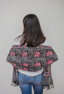 Handmade Batik Scarf - Dobby Fabric - Star