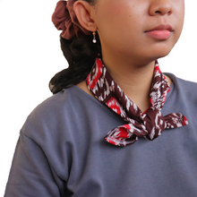 Load image into Gallery viewer, Batik Bandana - Donggala Red and Black