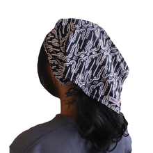 Load image into Gallery viewer, Batik Bandana - Lyrical in Black and White