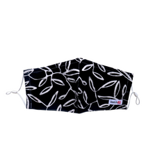 Load image into Gallery viewer, Hand Dyed Indonesia Batik Face Mask Three Layers 100% Cotton with Nose Wire Filter Pocket Soft Elastic Band D0065