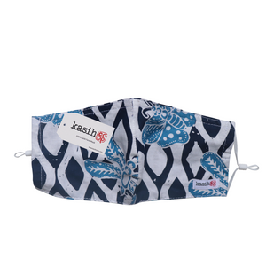 Gili Collection Batik Face Covering - Seashell Butterfly