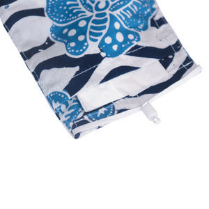 Gili Collection Batik Face Covering - Seashell Butterfly