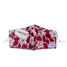 Load image into Gallery viewer, Gili Collection Batik Face Covering - Cucumber Flower Red