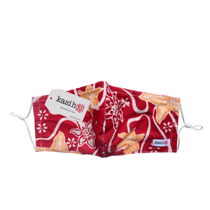 Gili Collection Batik Face Covering - Starfruit Flower