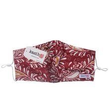 Load image into Gallery viewer, Gili Collection Batik Face Covering - Teardrop in Red