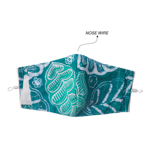 Gili Collection Batik Face Covering - Frond