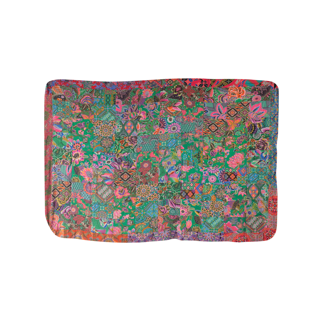 Handmade Reversible Batik Quilt Blanket / Throw - TR0023