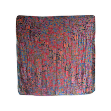 Load image into Gallery viewer, Handmade Reversible Batik Quilt Blanket / Throw - TR0039SQ