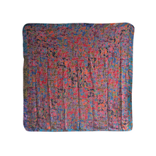 Load image into Gallery viewer, Handmade Reversible Batik Quilt Blanket / Throw - TR0040SQ