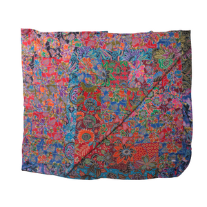Handmade Reversible Batik Quilt Blanket / Throw - TR0040SQ