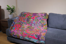 Load image into Gallery viewer, Handmade Reversible Batik Quilt Blanket / Throw - TR0051