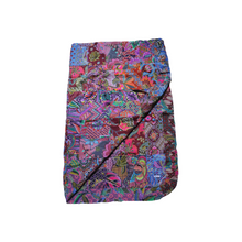 Load image into Gallery viewer, Handmade Reversible Batik Quilt Blanket / Throw - TR0053