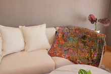 Load image into Gallery viewer, Handmade Reversible Batik Quilt Blanket / Throw - TR0055