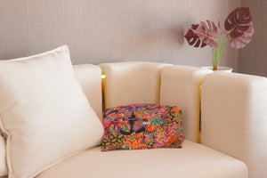 Handmade Reversible Batik Quilt Blanket / Throw - TR0056