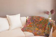 Load image into Gallery viewer, Handmade Reversible Batik Quilt Blanket / Throw - TR0056