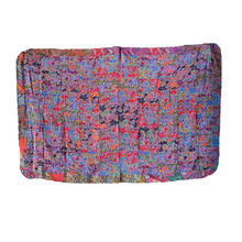 Load image into Gallery viewer, Handmade Reversible Batik Quilt Blanket / Throw - TR0058