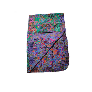 Handmade Reversible Batik Quilt Blanket / Throw - TR0059