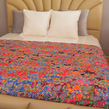 Load image into Gallery viewer, Handmade Reversible Batik Quilt Blanket / Throw - TR0053