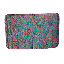 Load image into Gallery viewer, Handmade Reversible Batik Quilt Blanket / Throw - TR0059