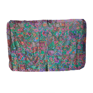 Handmade Reversible Batik Quilt Blanket / Throw - TR0059