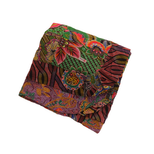 Handmade Reversible Batik Quilt Blanket / Throw - TR0059