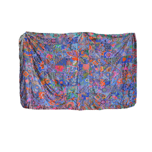 Handmade Reversible Batik Quilt Blanket / Throw - TR0052
