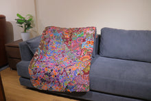 Load image into Gallery viewer, Handmade Reversible Batik Quilt Blanket / Throw - TR0054