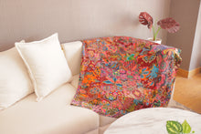 Load image into Gallery viewer, Handmade Reversible Batik Quilt Blanket / Throw - TR0054