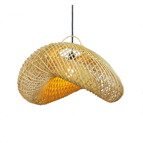 Handmade Ceiling Pendant Rattan Lamp LIght Shade Only, No Cable & Bulb
