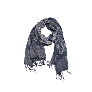 Handmade Batik Scarf - Cotton Fabric - Stone