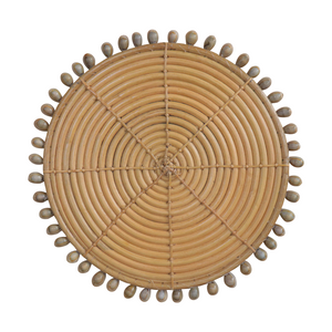Placemats Rattan & Seashells - Set of Two