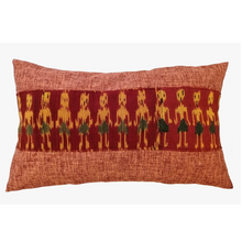Load image into Gallery viewer, Ikat Pillow Cover, Red. Cover Only with No Insert. 12inches x 20inches