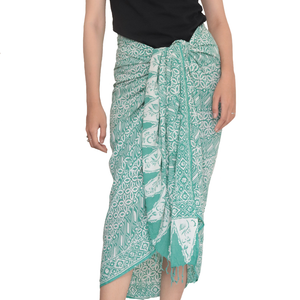 Batik Gili Face Covering & Shawl Set - Royalty