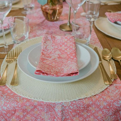 Batik Cloth Napkin Set of Four - Wildflower