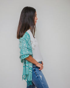 Handmade Batik Scarf - Dobby Fabric - Royalty